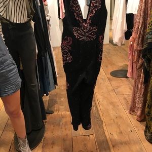Free people- Jumpsuit- BRAND NEW- XS black & red